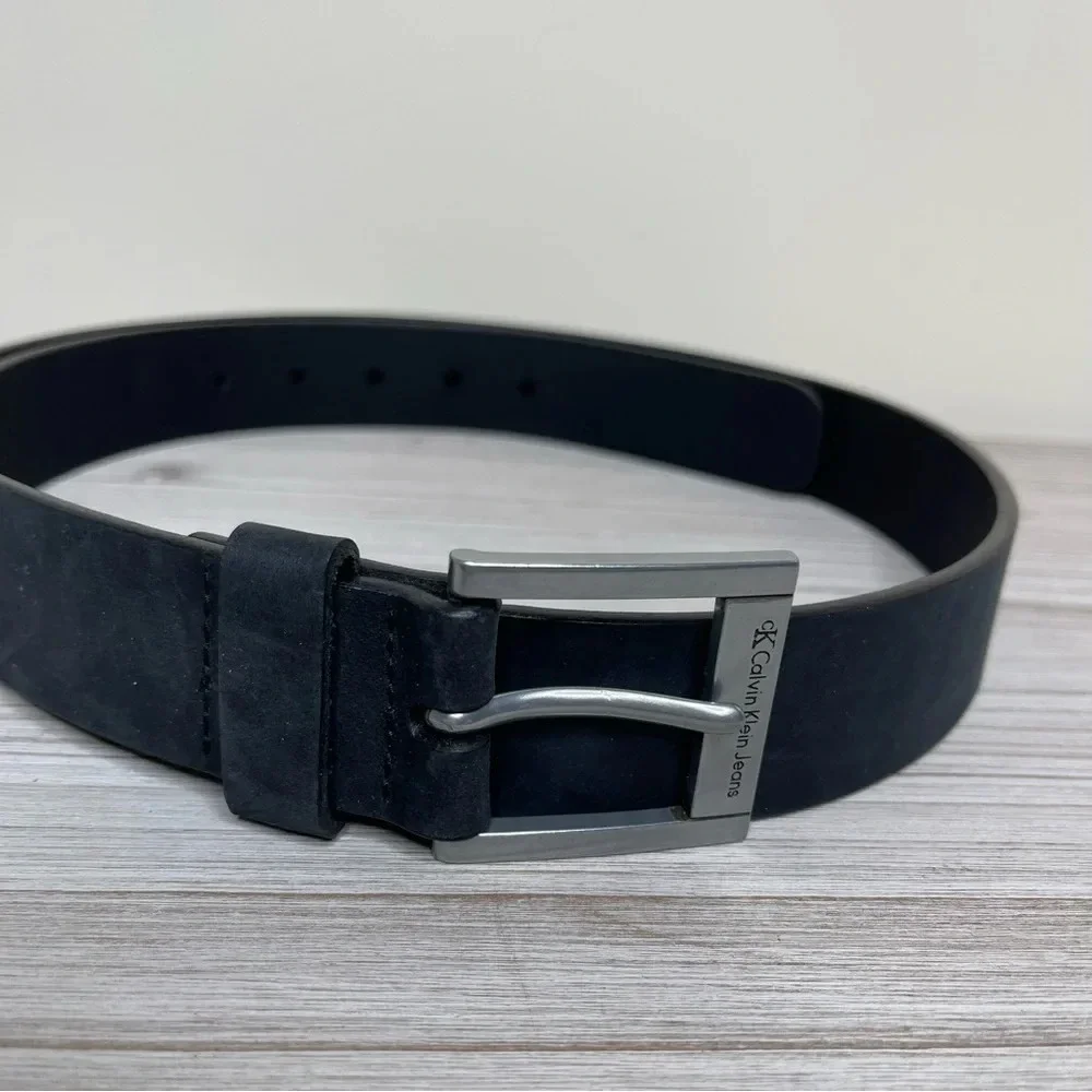 Calvin Klein Men’s Smooth Harness Buckle Belt Size 48